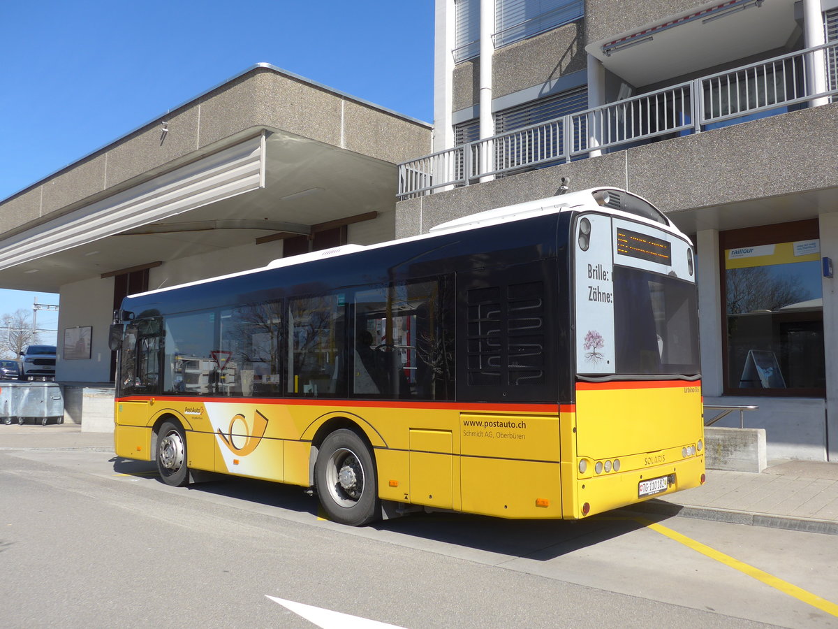 (202'705) - Mock+Weber, St. Pelagiberg - TG 110'182 - Solaris (ex Schmidt, Oberb�ren) am 21. M�rz 2019 beim Bahnhof Wittenbach
