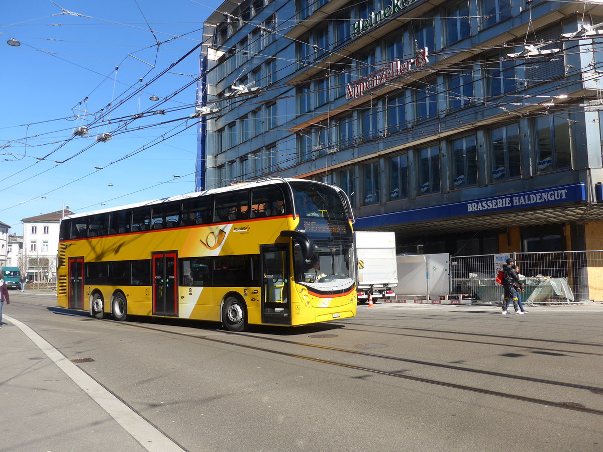 (202'752) - PostAuto Ostschweiz - SG 443'910 - Alexander Dennis am 21. M�rz 2019 beim Bahnhof St. Gallen