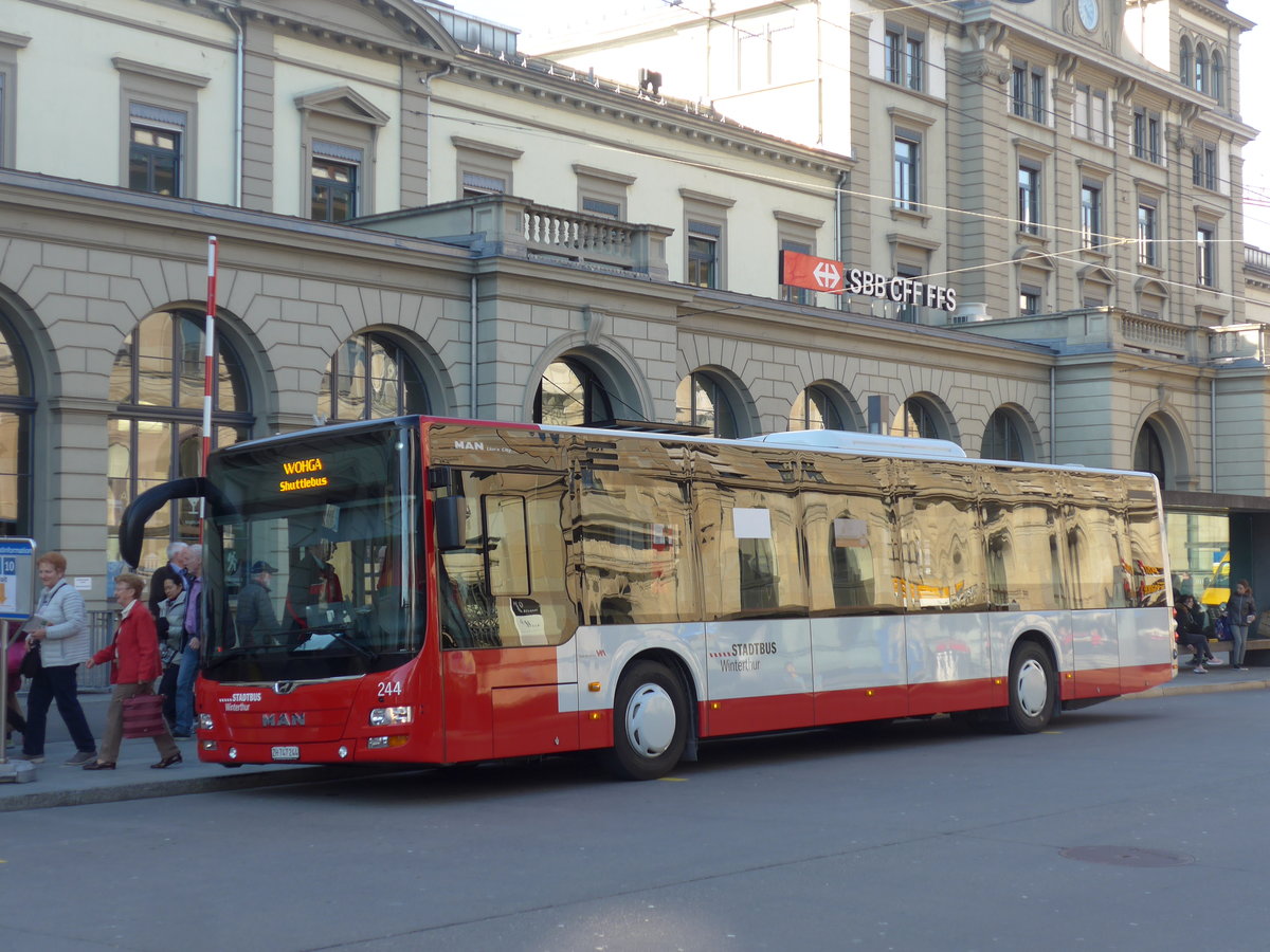 (202'786) - SW Winterthur - Nr. 244/ZH 747'244 - MAN am 21. M�rz 2019 beim Hauptbahnhof Winterthur
