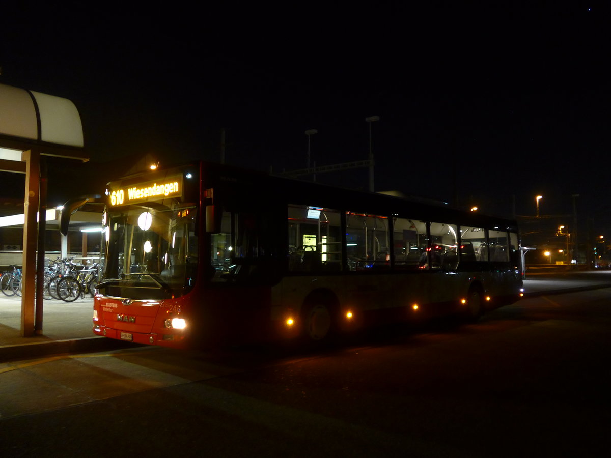 (202'791) - SW Winterthur - Nr. 246/ZH 504'246 - MAN am 21. M�rz 2019 beim Hauptbahnhof Winterthur