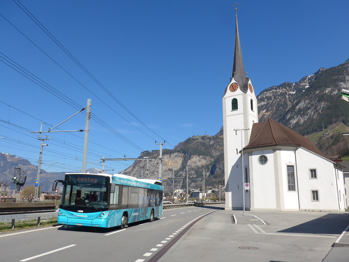 (202'818) - AAGU Altdorf - Nr. 2/UR 9442 - Hess am 22. M�rz 2019 in Fl�elen, Hauptplatz
