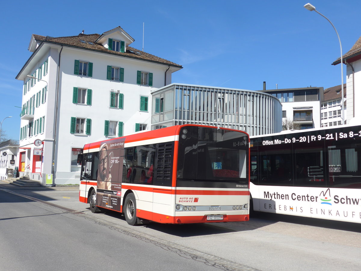 (202'826) - AAGS Schwyz - Nr. 19/SZ 10'119 - Solaris am 22. M�rz 2019 in Schwyz, Post