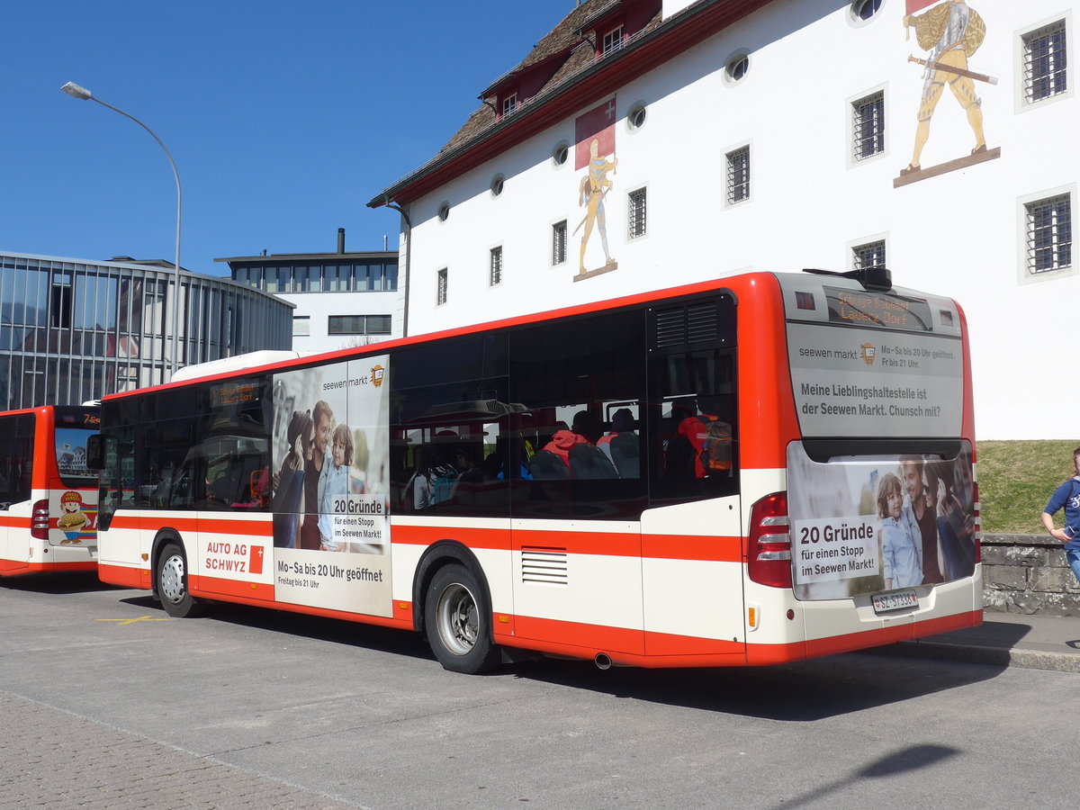 (202'848) - AAGS Schwyz - Nr. 38/SZ 57'338 - Mercedes am 22. M�rz 2019 in Schwyz, Post