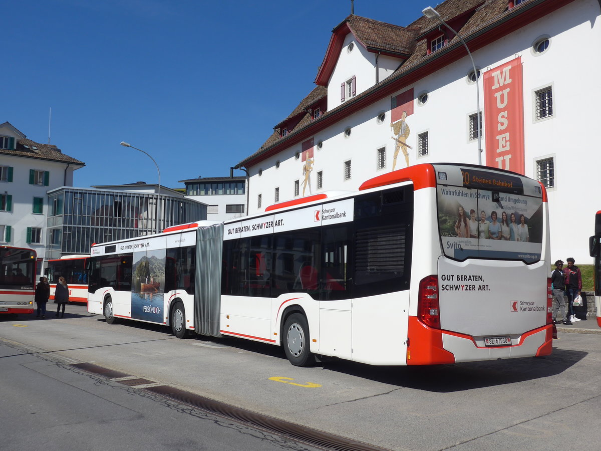 (202'849) - AAGS Schwyz - Nr. 30/SZ 67'930 - Mercedes am 22. M�rz 2019 in Schwyz, Post