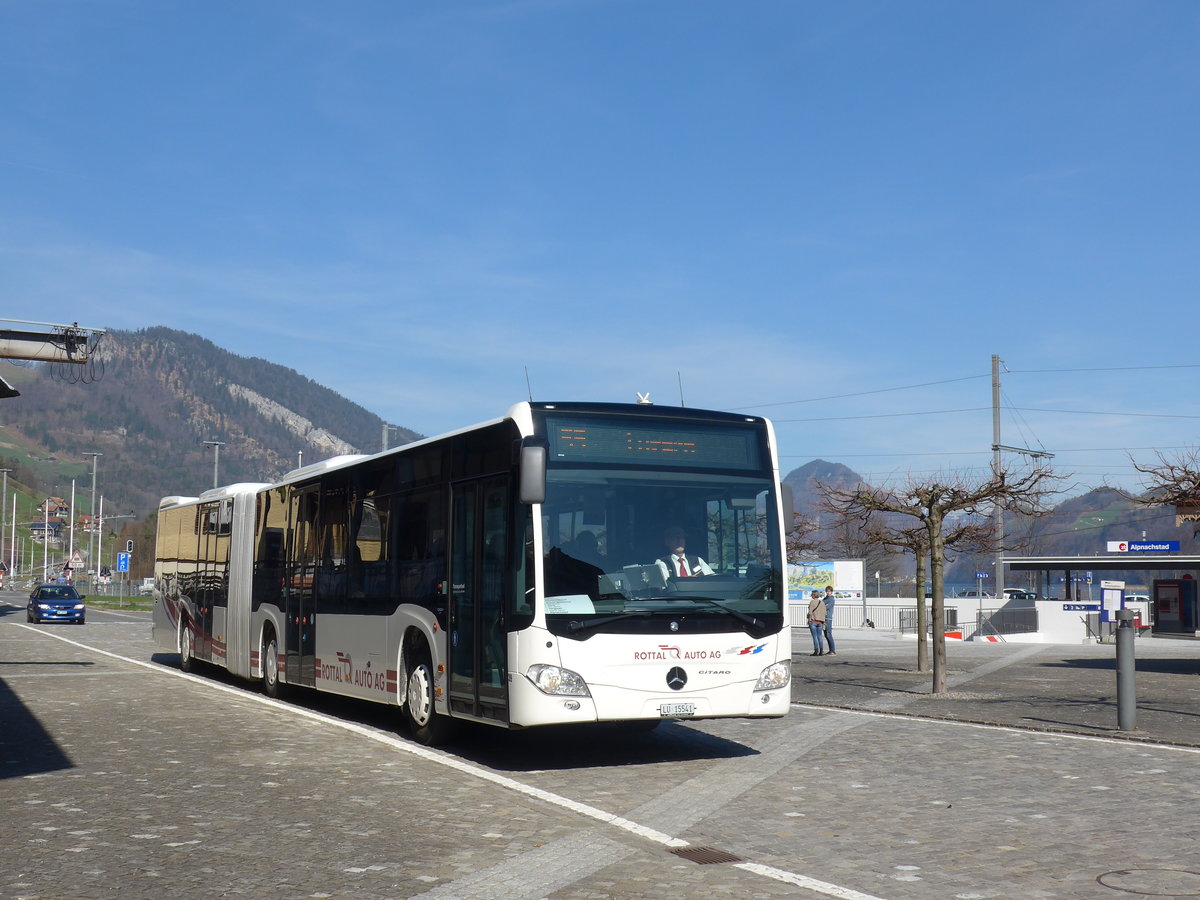 (202'867) - ARAG Ruswil - Nr. 39/LU 15'541 - Mercedes am 22. M�rz 2019 beim Bahnhof Alpnachstad