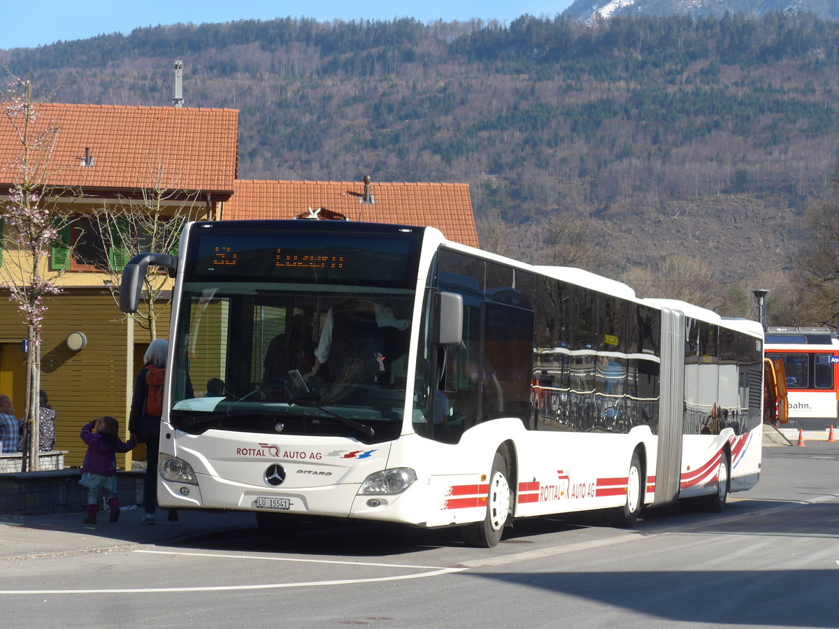 (202'868) - ARAG Ruswil - Nr. 39/LU 15'541 - Mercedes am 22. M�rz 2019 beim Bahnhof Alpnachstad