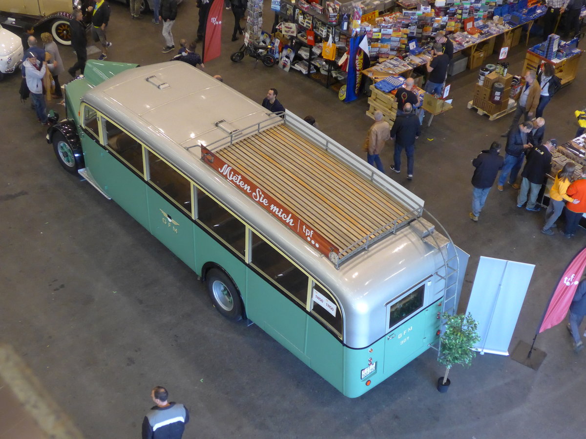 (203'119) - TPF Fribourg - Nr. 307/FR 300'280 - Saurer/Saurer (ex GFM Fribourg Nr. 307; ex GFM Fribourg Nr. 97) am 24. M�rz 2019 in Granges-Paccot, Forum-Fribourg