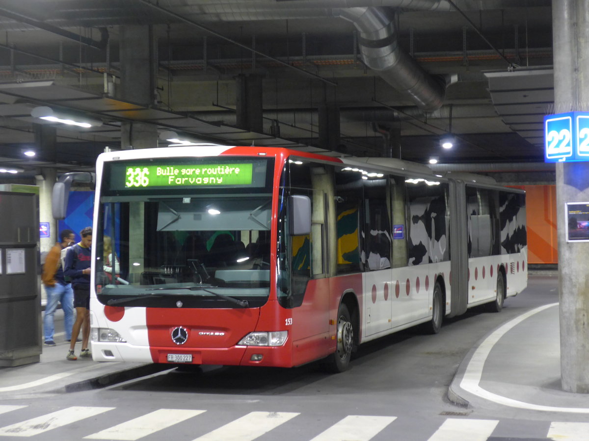 (203'265) - TPF Fribourg - Nr. 153/FR 300'227 - Mercedes am 24. M�rz 2019 in Fribourg, Busbahnhof