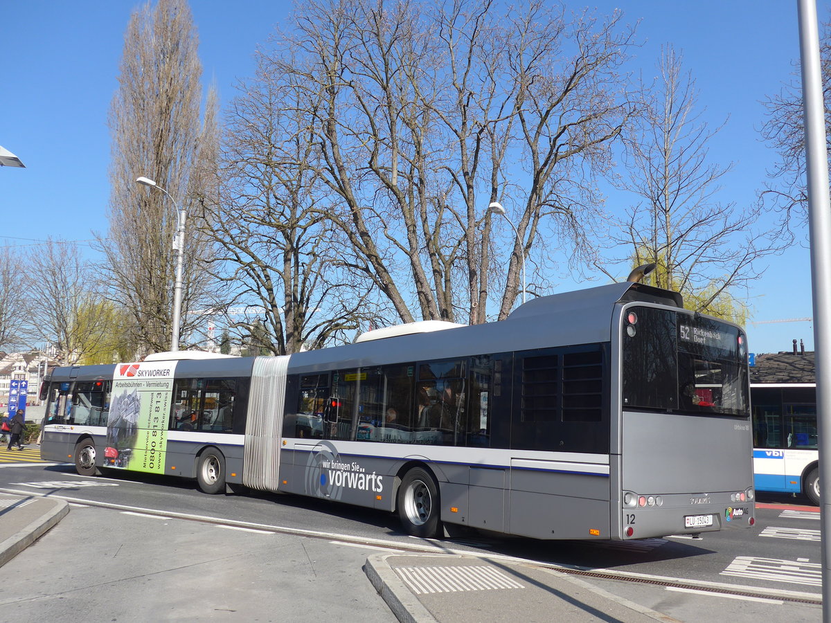(203'289) - AAGR Rothenburg - Nr. 12/LU 15'043 - Solaris am 30. M�rz 2019 beim Bahnhof Luzern