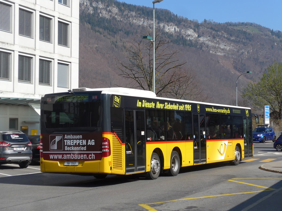 (203'294) - Thepra, Stans - Nr. 23/NW 1049 - Mercedes am 30. M�rz 2019 beim Bahnhof Stans