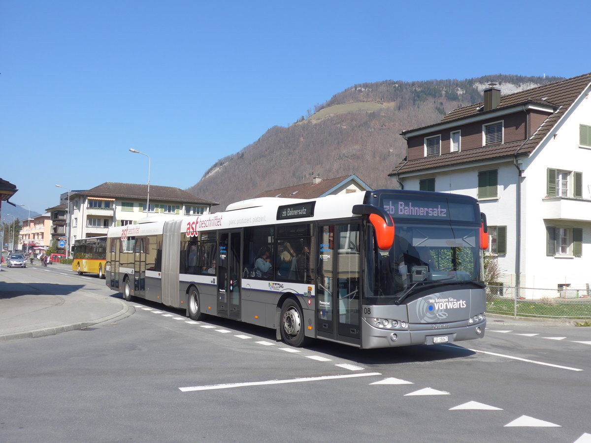 (203'306) - AAGR Rothenburg - Nr. 8/LU 15'047 - Solaris am 30. M�rz 2019 in Stans, Robert-Durrerstrasse