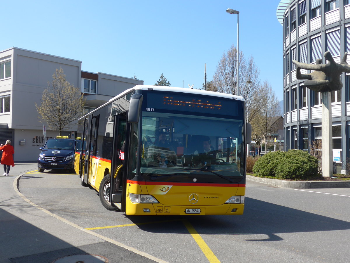 (203'312) - Thepra, Stans - Nr. 29/NW 25'361 - Mercedes am 30. M�rz 2019 beim Bahnhof Stans
