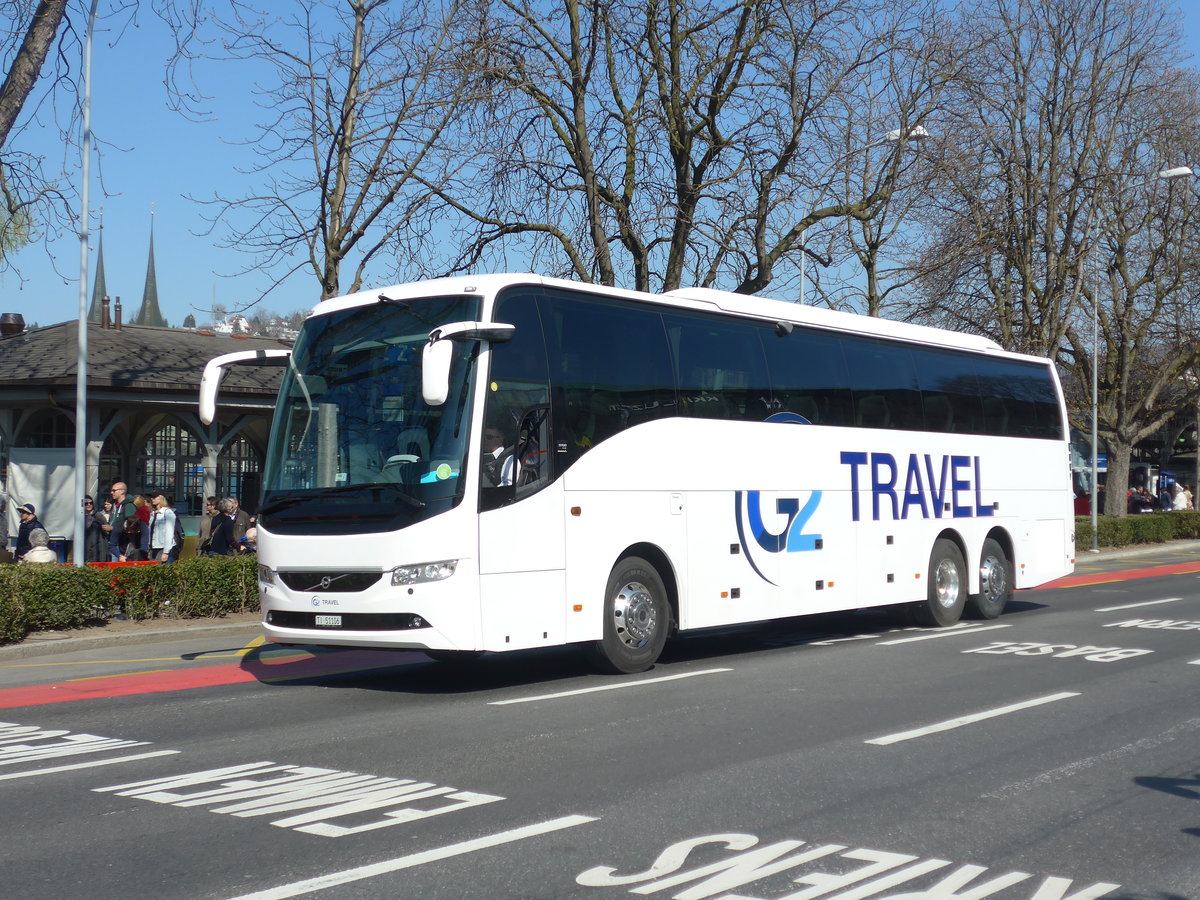 (203'337) - IvanBus, Personico - TI 51'106 - Volvo am 30. M�rz 2019 beim Bahnhof Luzern