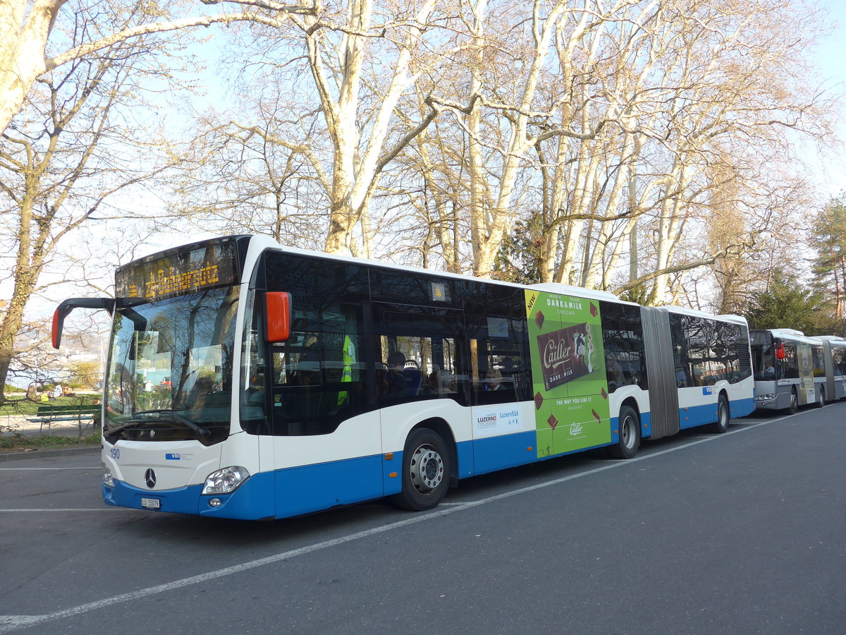 (203'402) - VBL Luzern - Nr. 190/LU 15'079 - Mercedes am 30. M�rz 2019 in Luzern, Inseli-P