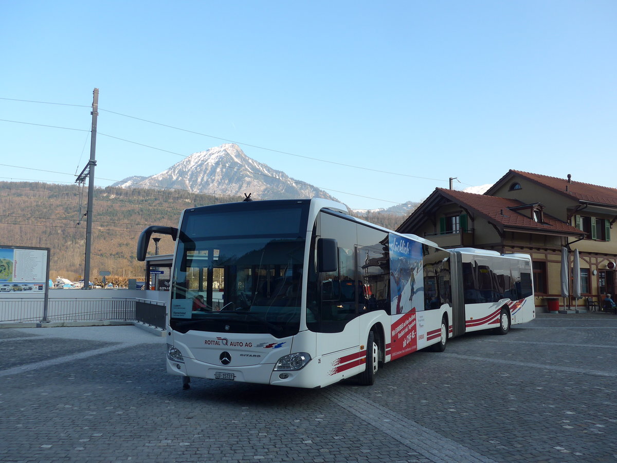 (203'404) - ARAG Ruswil - Nr. 35/LU 15'727 - Mercedes am 30. M�rz 2019 beim Bahnhof Alpnachstad