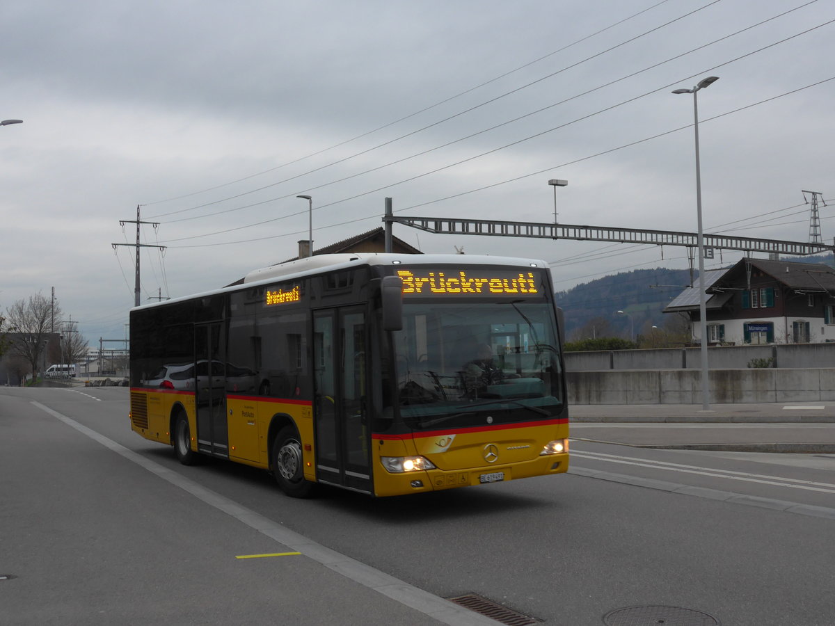 (203'458) - Lengacher, Wichtrach - Nr. 7/BE 619'491 - Mercedes am 7. April 2019 beim Bahnhof M�nsingen
