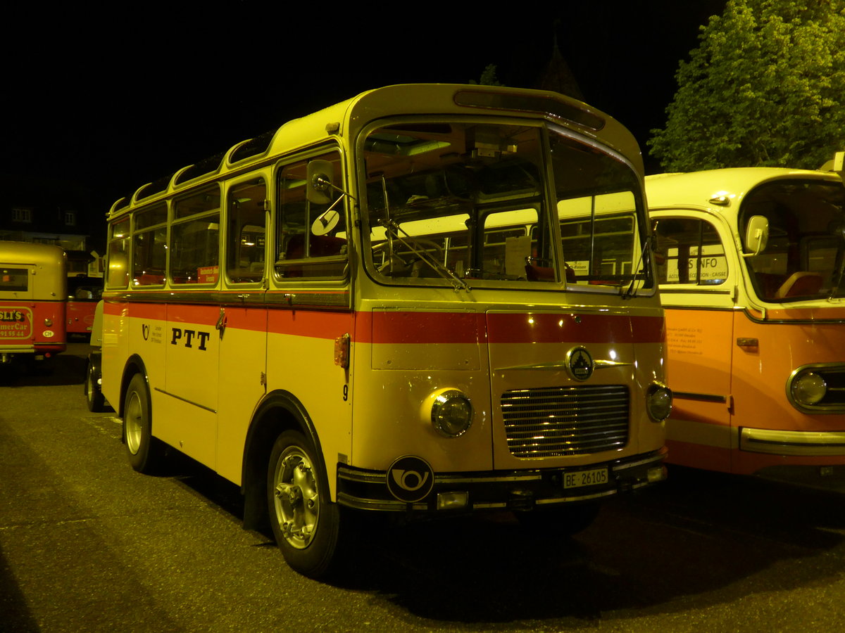 (204'454) - Aus der Schweiz: Schmid, Th�rishaus - Nr. 9/BE 26'105 - Saurer/R&J (ex Geiger, Adelboden Nr. 9) am 27. April 2019 in Haguenau, Parkplatz