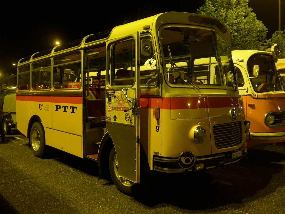 (204'457) - Aus der Schweiz: Schmid, Th�rishaus - Nr. 9/BE 26'105 - Saurer/R&J (ex Geiger, Adelboden Nr. 9) am 27. April 2019 in Haguenau, Parkplatz