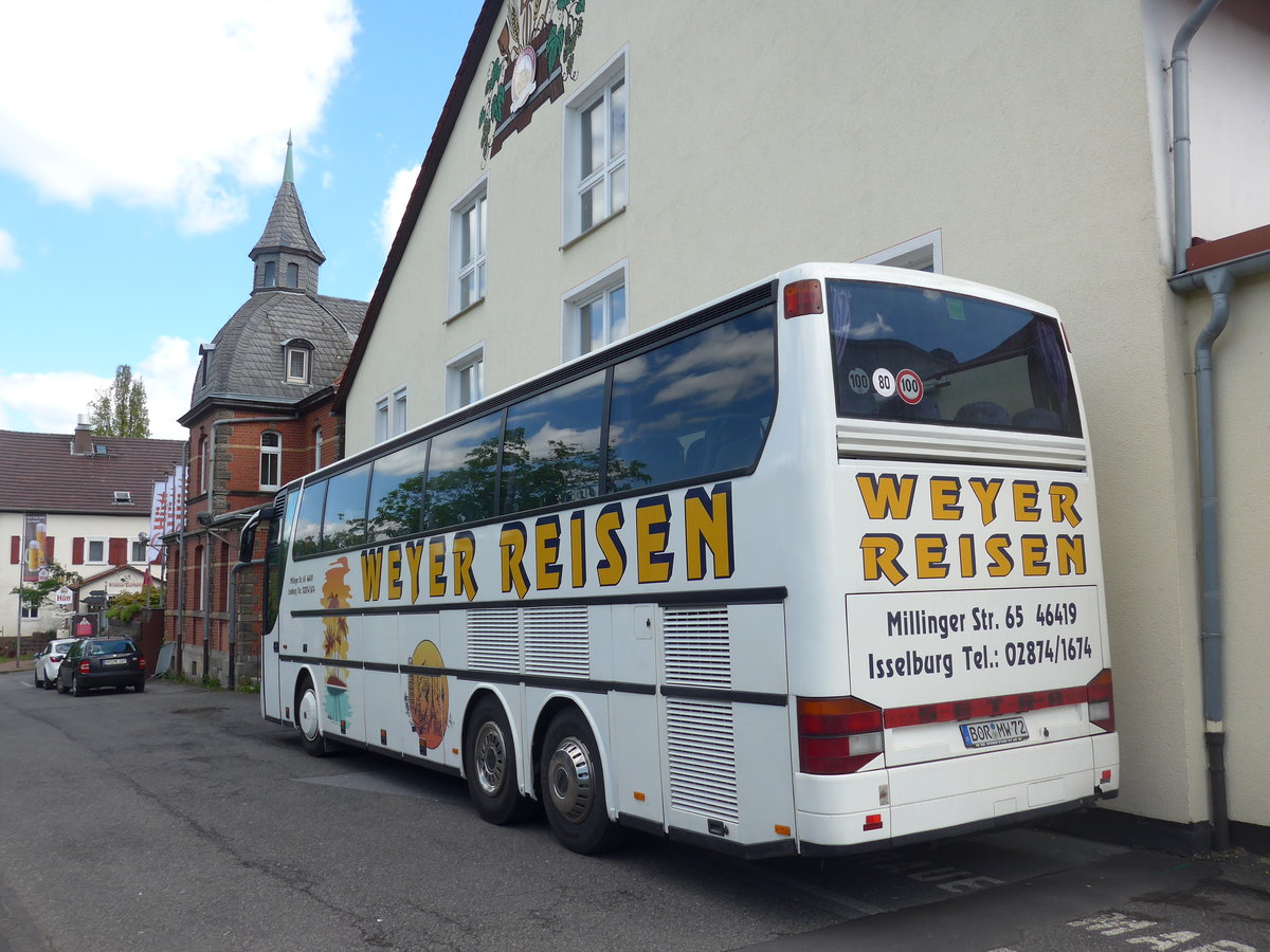 (204'992) - Weyer, Isselburg - BOR-MW 72 - Setra am 12. Mai 2019 in Baunatal, H�tt-Brauerei