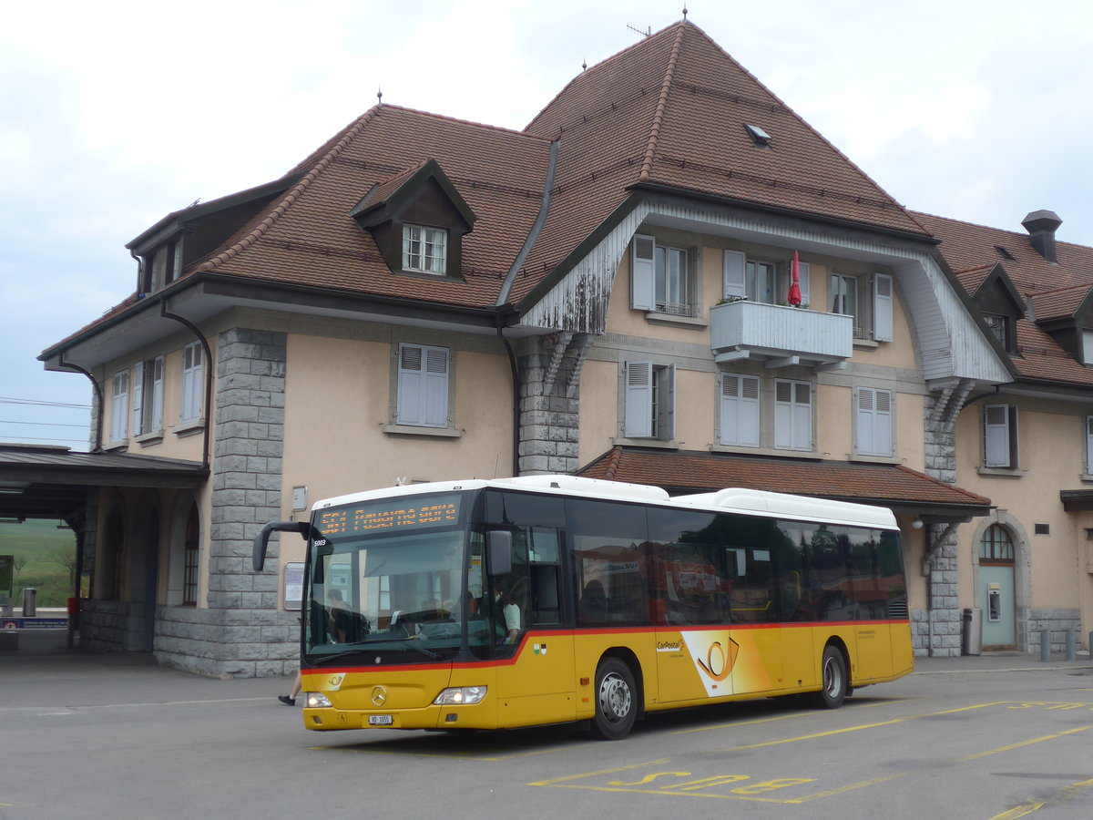 (205'475) - CarPostal Ouest - VD 1055 - Mercedes (ex Morattel, S�deilles) am 25. Mai 2019 beim Bahnhof Romont 