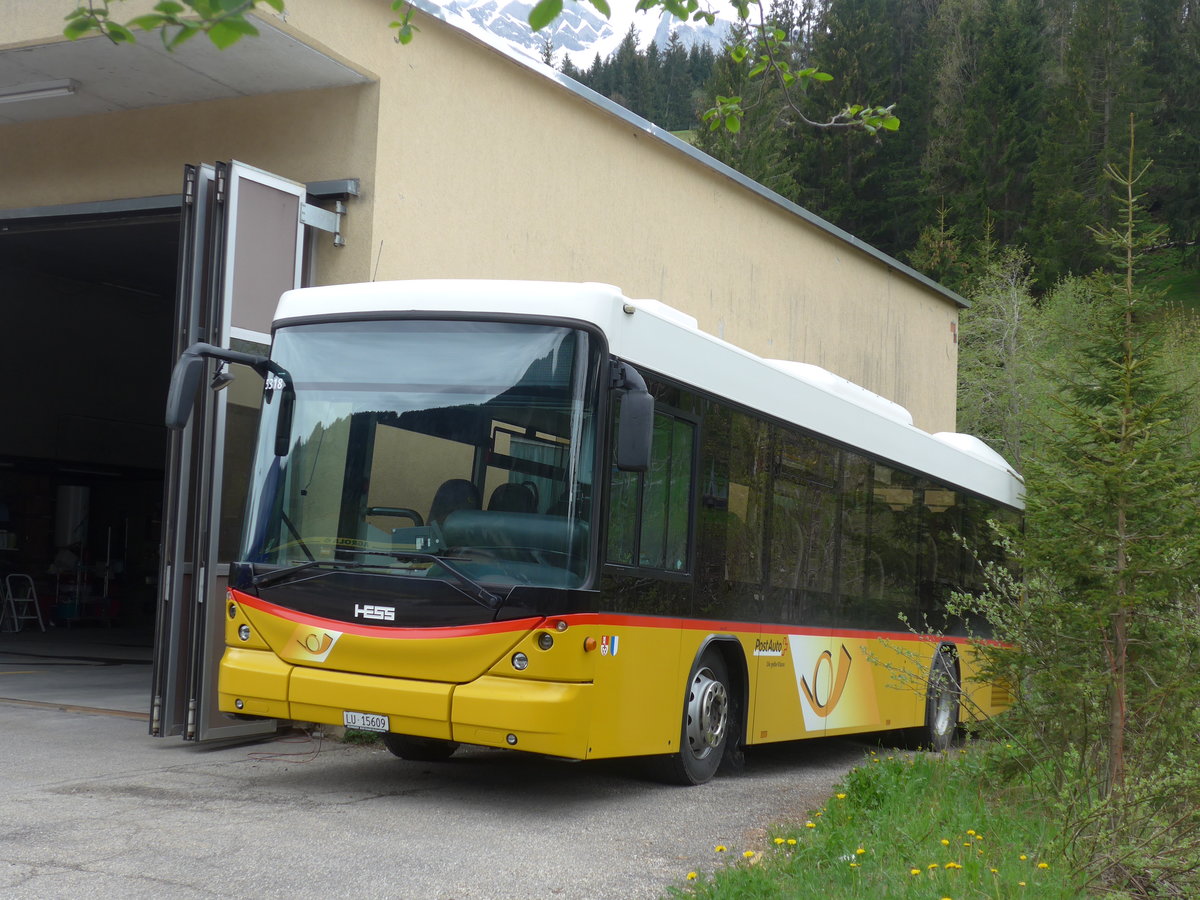 (205'543) - Schnider, Sch�pfheim - LU 15'609 - Scania/Hess am 27. Mai 2019 in S�renberg, Garage