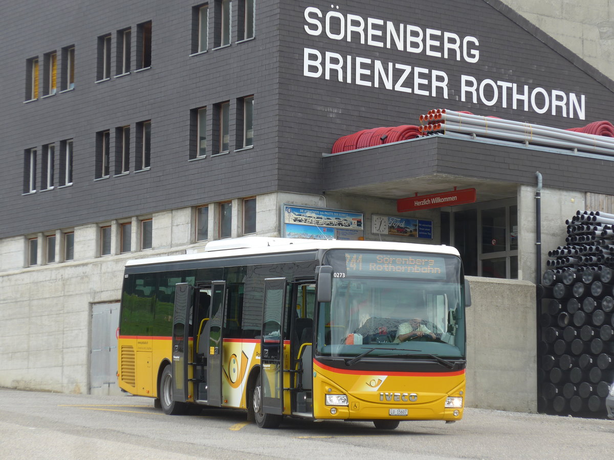 (205'549) - Schnider, Sch�pfheim - LU 15'607 - Iveco am 27. Mai 2019 in S�renberg, Rothornbahn
