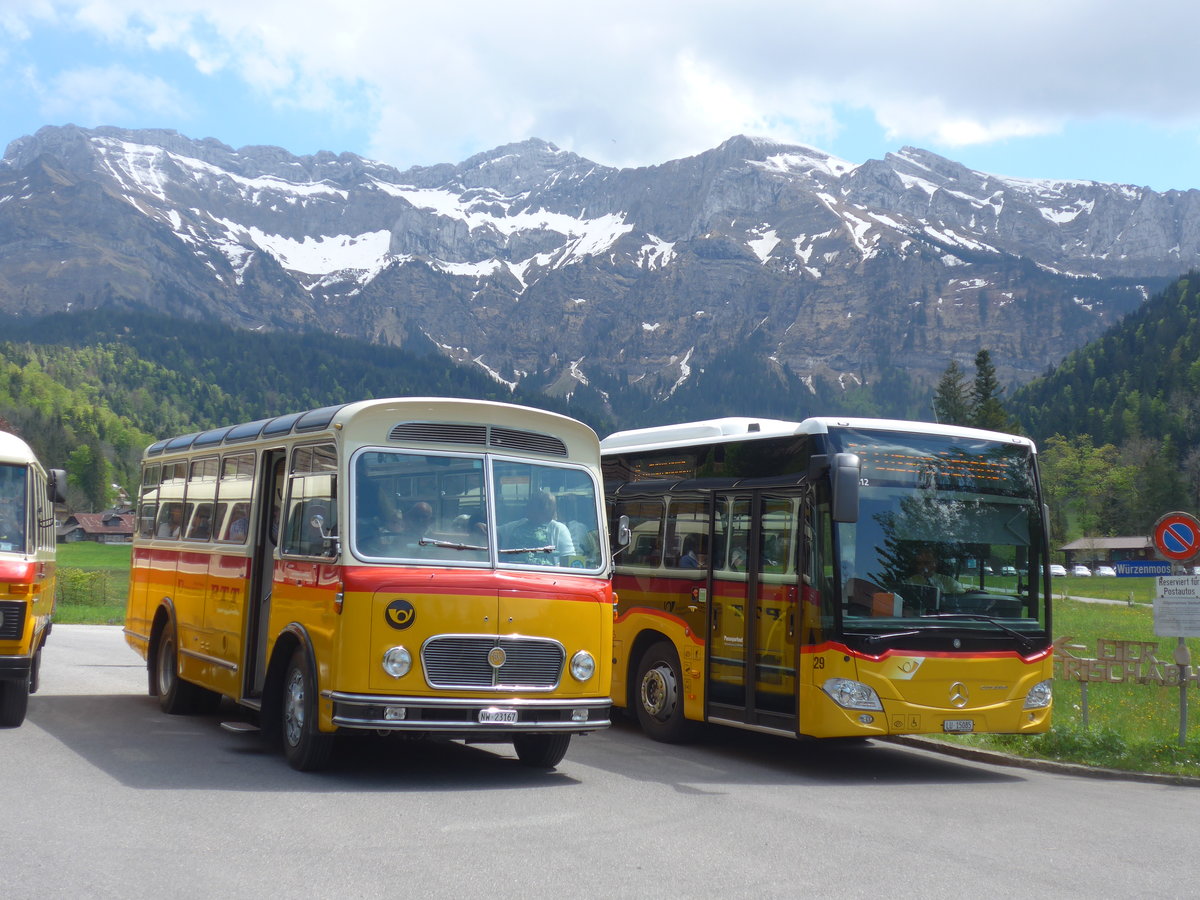(205'661) - M�ller, Ennetmoos - NW 23'167 - FBW/Gangloff (ex Rentsch, Gunten; ex P 23'203; ex P 21'003) am 30. Mai 2019 in Eigenthal, Talboden
