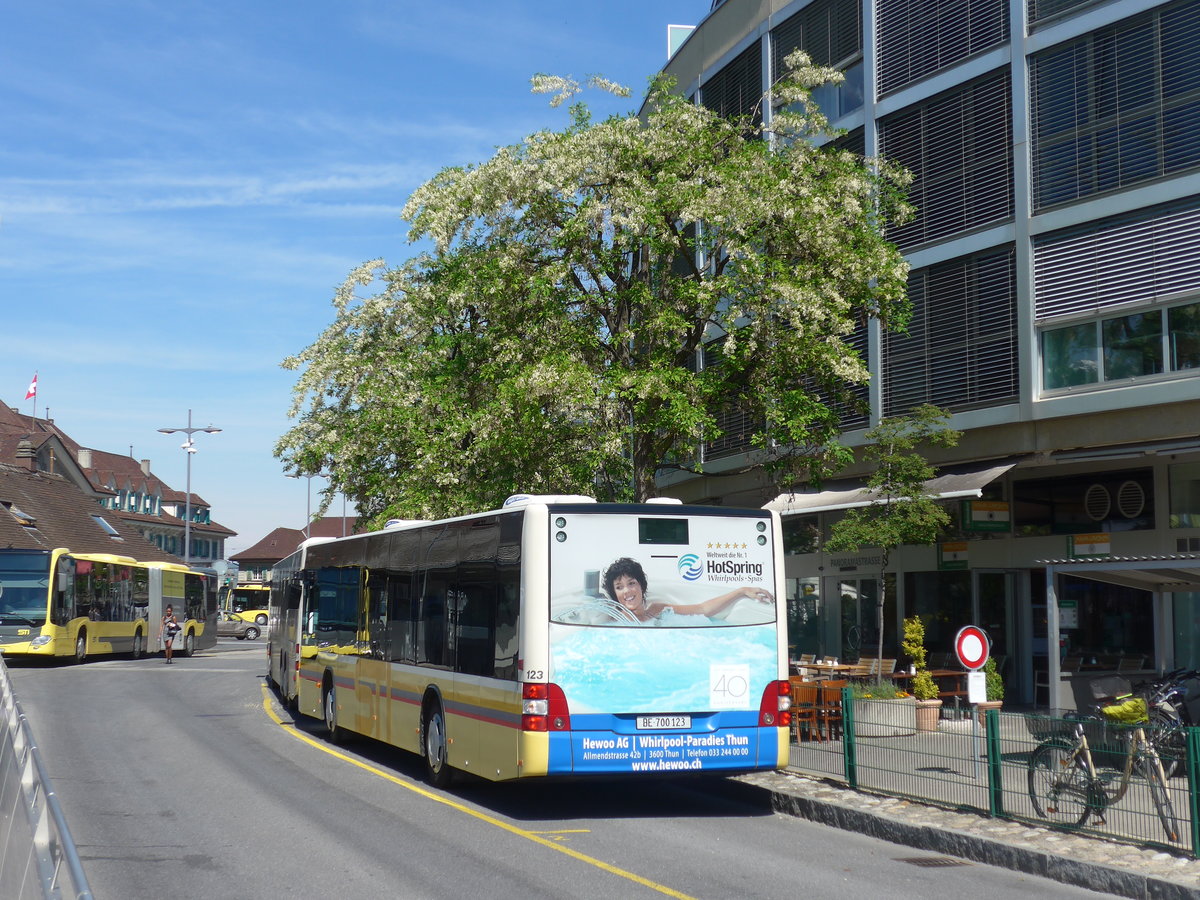 (205'743) - STI Thun - Nr. 123/BE 700'123 - MAN am 3. Juni 2019 bei der Schiffl�ndte Thun