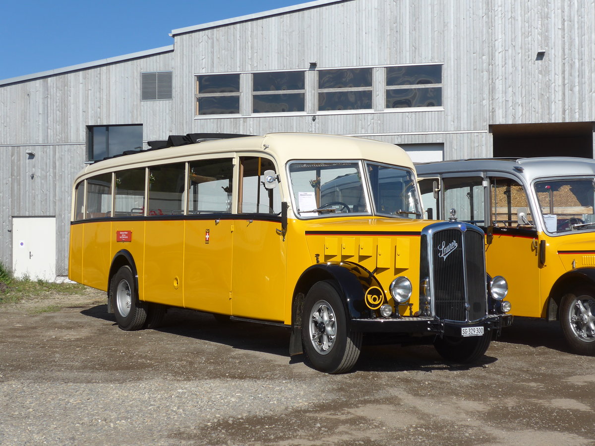 (205'756) - Baumgartner, Horn - SG 329'300 - Saurer/T�scher (ex Bucheli, Kriens Nr. 10; ex Gr�ni, Udligenswil) am 8. Juni 2019 in Thayngen, Saurertreffen