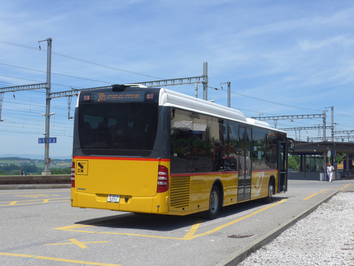 (206'801) - Faucherre, Moudon - VD 5771 - Mercedes am 24. Juni 2019 beim Bahnhof Pal�zieux