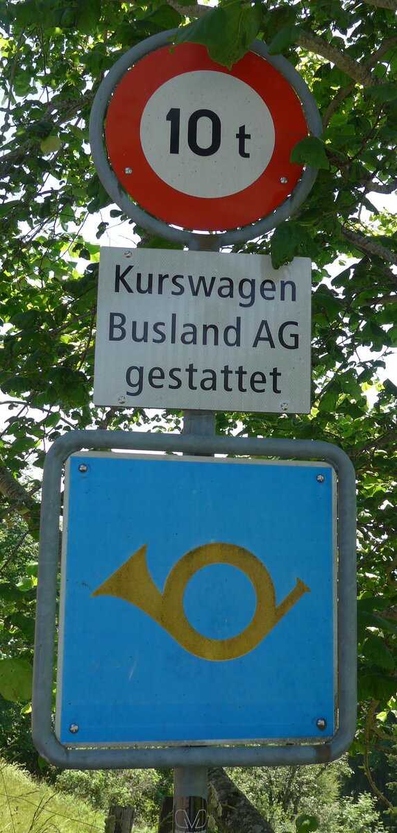 (206'890) - Kurswagen Busland AG gestattet und Bergpoststrasse am 30. Juni 2019 auf der L�derenalp