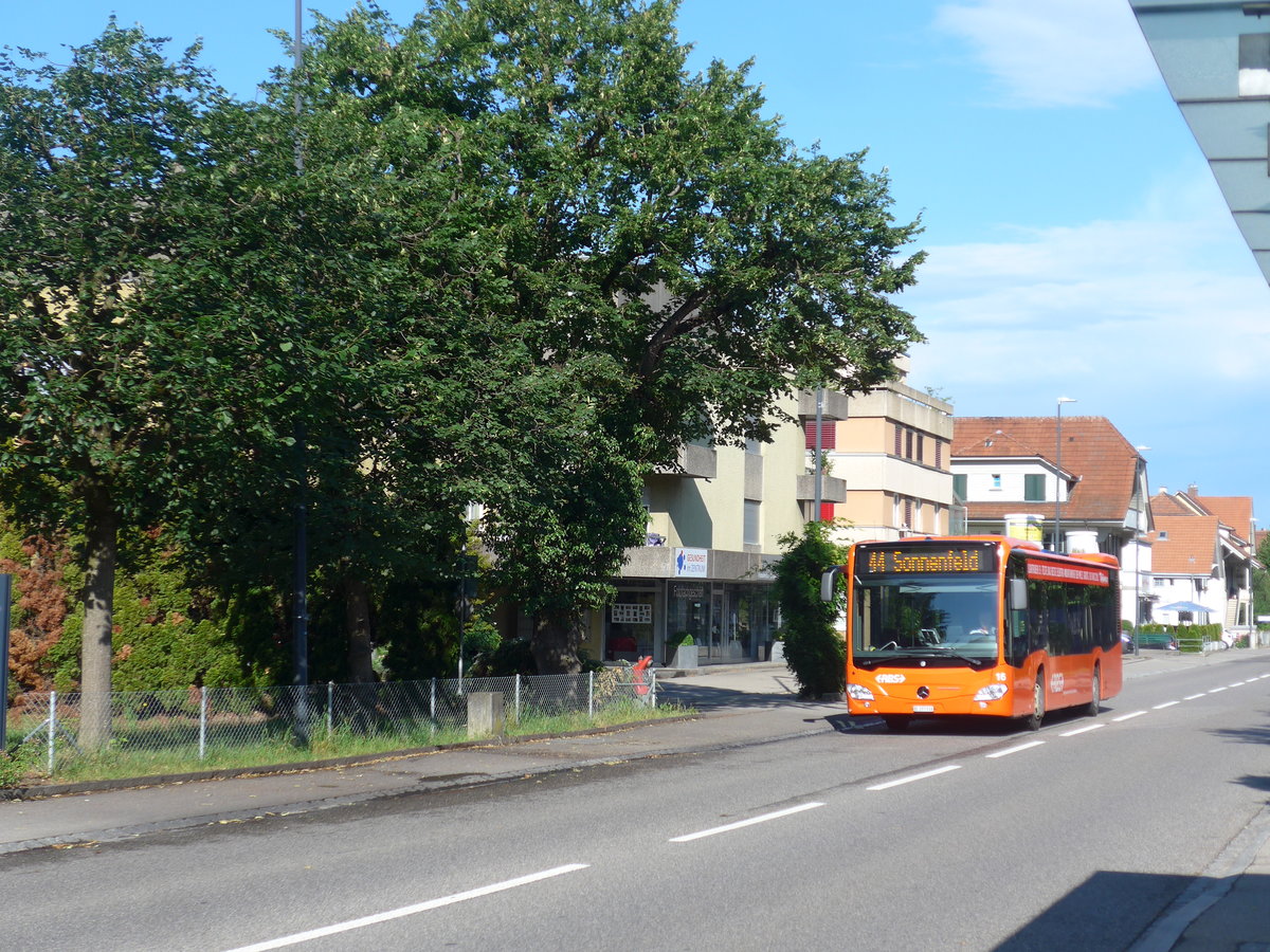 (207'434) - RBS Worblaufen - Nr. 16/BE 297'016 - Mercedes am 7. Juli 2019 beim Bahnhof G�mligen