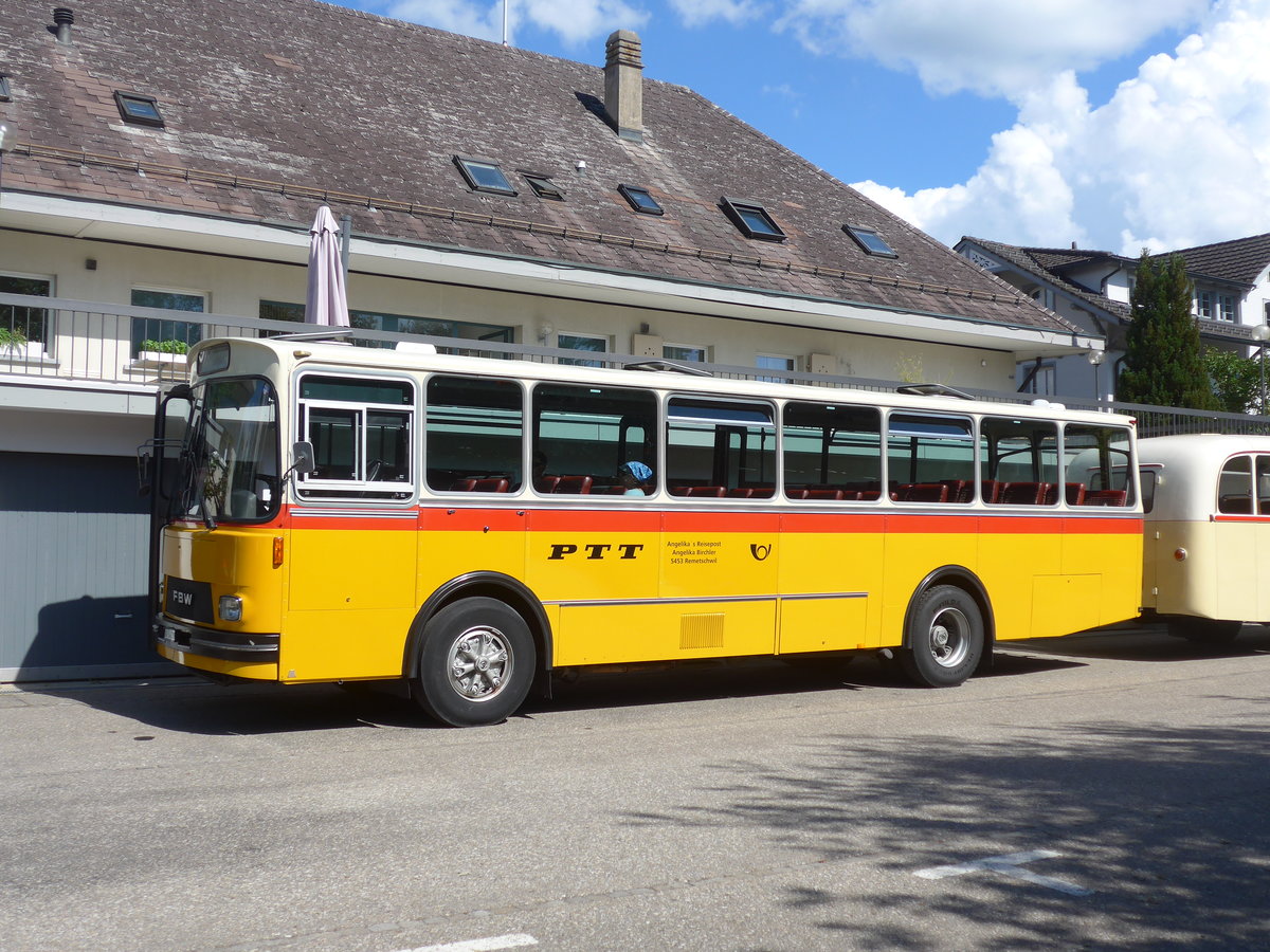 (207'538) - Birchler, Remetschwil - AG 54'039 - FBW/T�scher (ex Gerber, Winkel; ex Eggenberger, M�riken; ex Tanner, Bubendorf; ex P 24'803) am 7. Juli 2019 in Emmenmatt, Moosegg