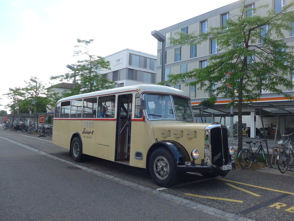 (207'541) - Steiner, Messen - SO 20'142 - Berna/Hess (ex B�rtschi, Biberen) am 7. Juli 2019 beim Bahnhof Zollikofen