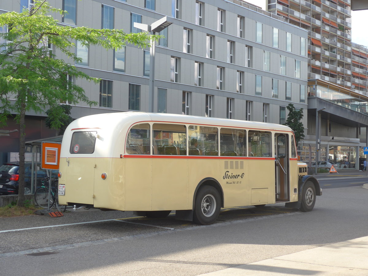 (207'542) - Steiner, Messen - SO 20'142 - Berna/Hess (ex B�rtschi, Biberen) am 7. Juli 2019 beim Bahnhof Zollikofen)