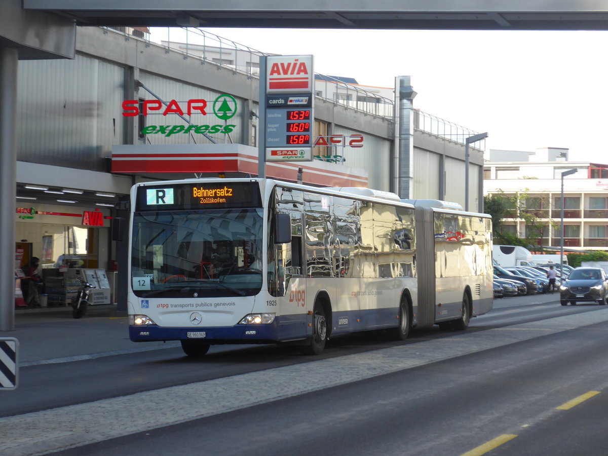 (207'551) - Gen�ve-Tours, Gen�ve - Nr. 1925/GE 960'949 - Mercedes am 7. Juli 2019 beim Bahnhof Zollikofen