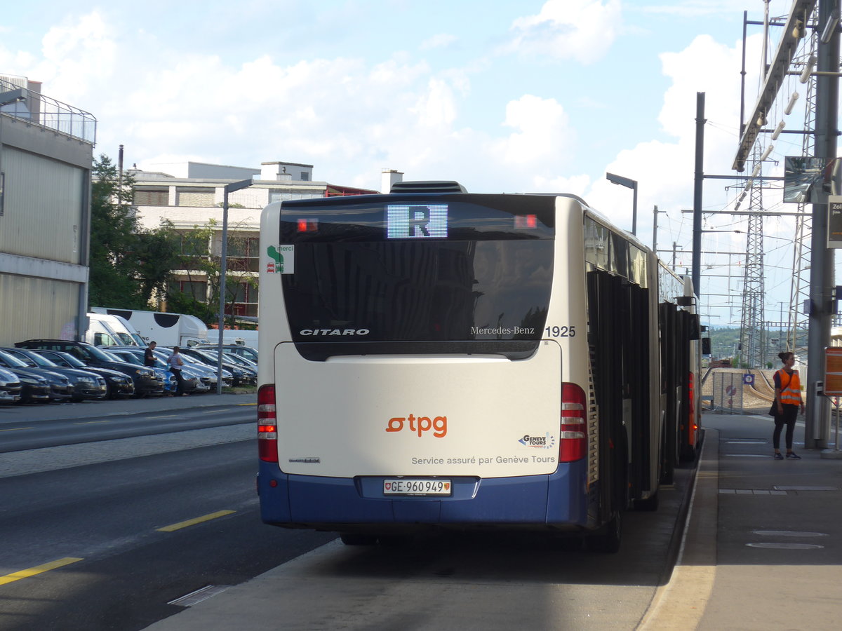 (207'554) - Gen�ve-Tours, Gen�ve - Nr. 1925/GE 960'949 - Mercedes am 7. Juli 2019 beim Bahnhof Zollikofen