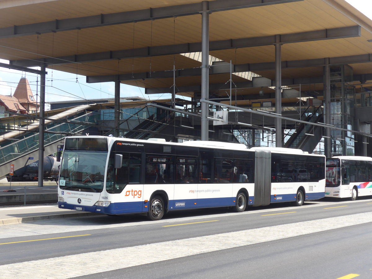 (207'582) - Gen�ve-Tours, Gen�ve - Nr. 1926/GE 960'948 - Mercedes am 8. Juli 2019 beim Bahnhof Zollikofen