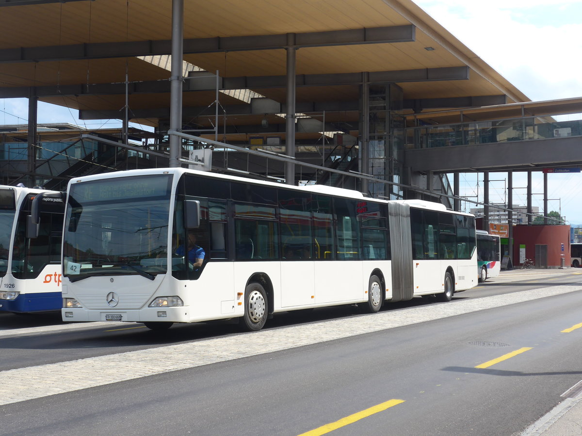 (207'583) - Intertours, Domdidier - FR 300'668 - Mercedes (ex VZO Gr�ningen Nr. 53) am 8. Juli 2019 beim Bahnhof Zollikofen