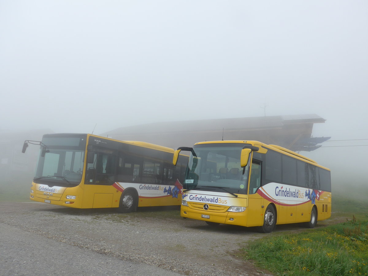 (207'725) - AVG Grindelwald - Nr. 19/BE 363'305 - MAN/G�ppel + Nr. 30/BE 171'240 - Mercedes am 9. Juli 2019 auf dem M�nnlichen