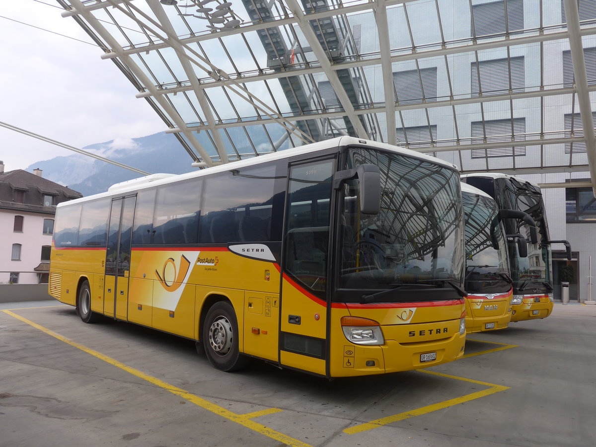 (208'010) - PostAuto Graub�nden - GR 168'602 - Setra am 21. Juli 2019 in Chur, Postautostation