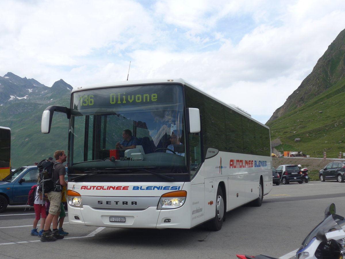 (208'090) - ABl Biasca - Nr. 7/TI 231'007 - Setra am 21. Juli 2019 in Lukmanier, Passh�he