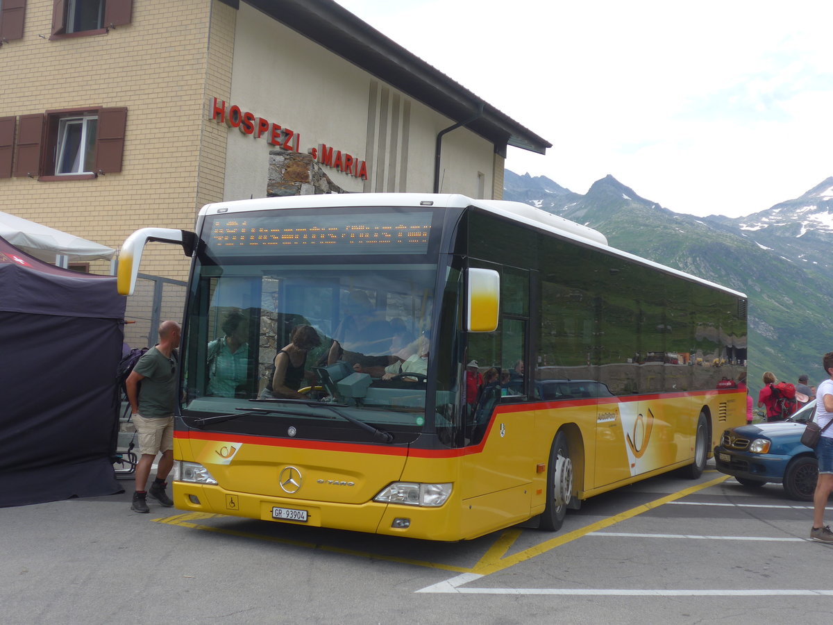 (208'091) - Bundi, Disentis - GR 93'904 - Mercedes (ex GR 95'248) am 21. Juli 2019 in Lukmanier, Passh�he