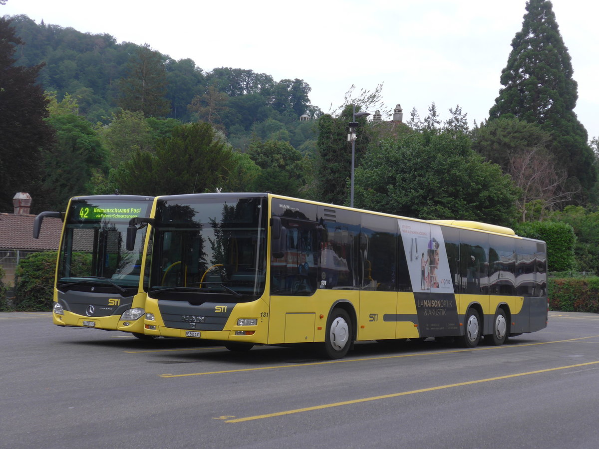(208'160) - STI Thun - Nr. 131/BE 801'131 - MAN am 25. Juli 2019 bei der Schiffl�ndte Thun
