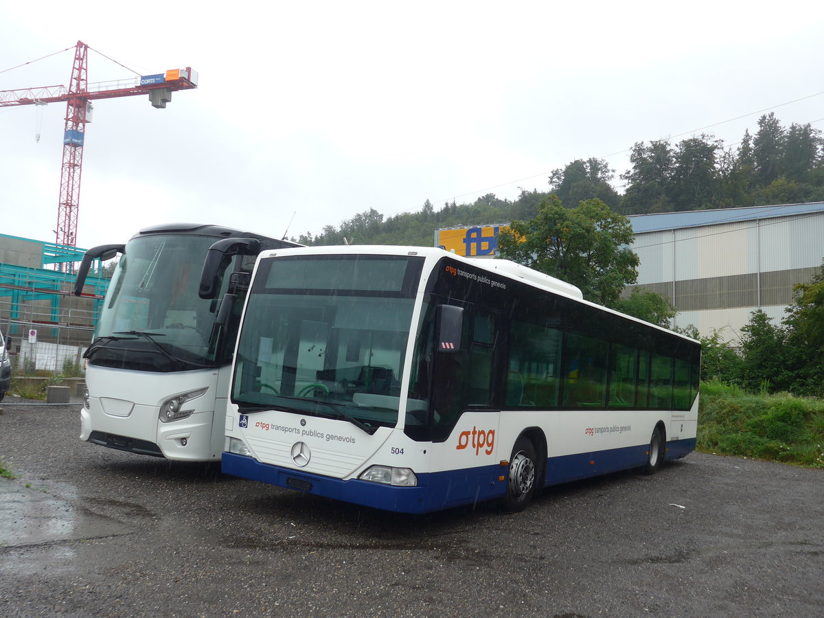 (208'174) - Globe-Limo, Gen�ve - Nr. 504 - Mercedes (ex TPL Lugano Nr. 8) am 28. Juli 2019 in Kloten, EvoBus