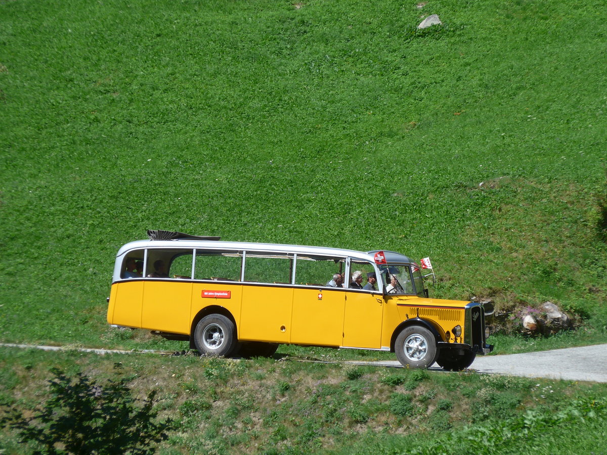 (208'334) - Bonnard, Ayer - VS 16'091 - Saurer/Hess (ex APN Gen�ve; ex Baumgartner, Grenchen; ex P 23'009; ex P 2031) am 3. August 2019 bei Simplon Dorf
