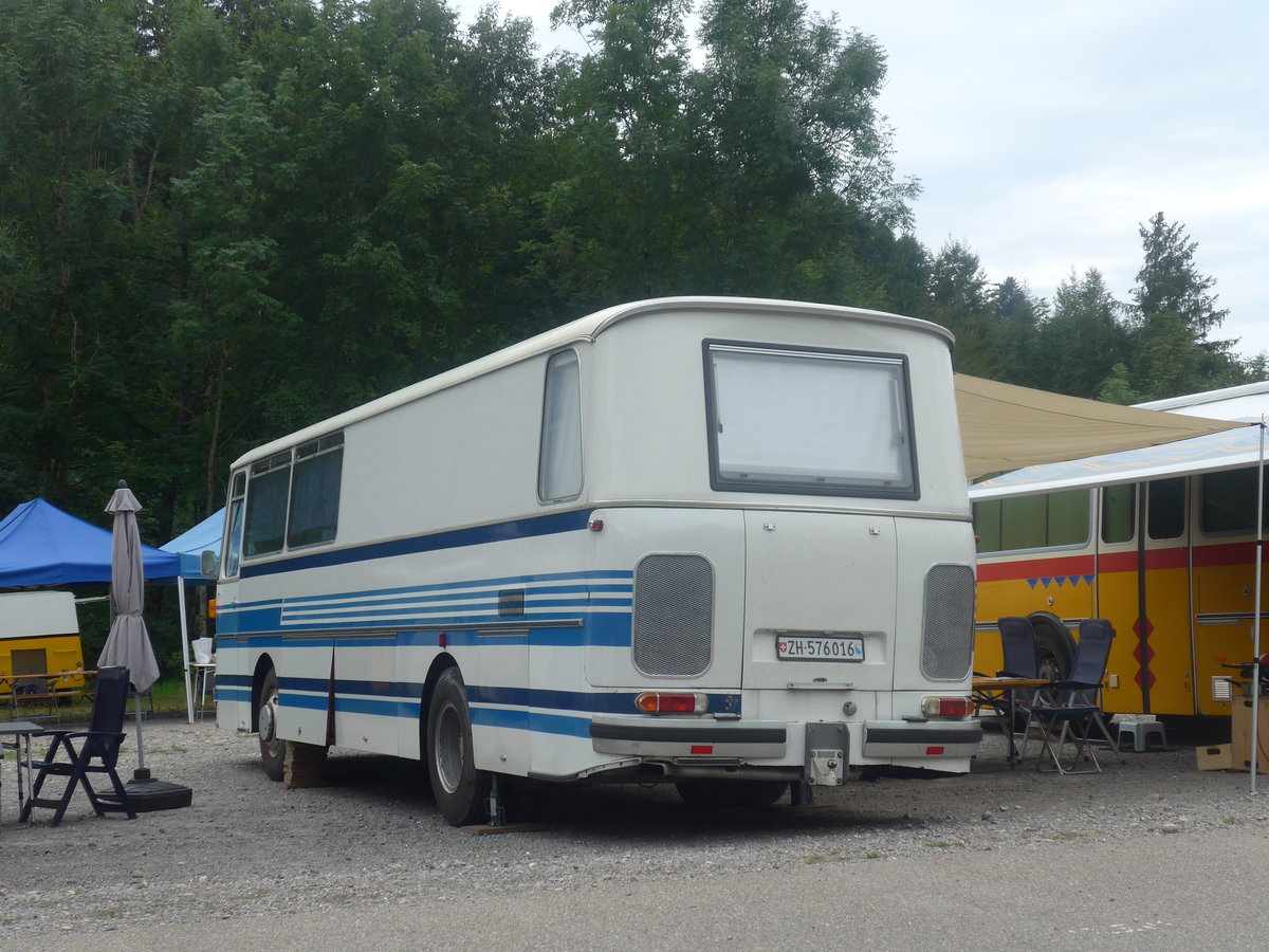(208'822) - Meier, Dietikon - ZH 576'016 - Setra (ex Geiger, Adelboden Nr. 1; ex Schelbert, Unteriberg) am 17. August 2019 in Atzm�nnig, Schutt