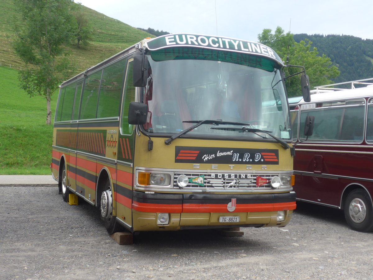 (208'840) - Dasen, Bischofszell - TG 8821 - Setra (ex Reichlin, Goldau) am 17. August 2019 in Atzm�nnig, Schutt