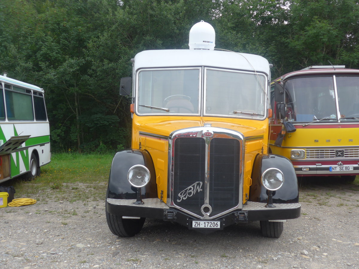 (208'864) - Badertscher, Winterthur - ZH 17'206 - FBW/T�scher (ex P 24'574; ex P 1394) am 17. August 2019 in Atzm�nnig, Schutt