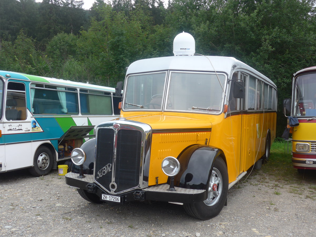 (208'865) - Badertscher, Winterthur - ZH 17'206 - FBW/T�scher (ex P 24'574; ex P 1394) am 17. August 2019 in Atzm�nnig, Schutt